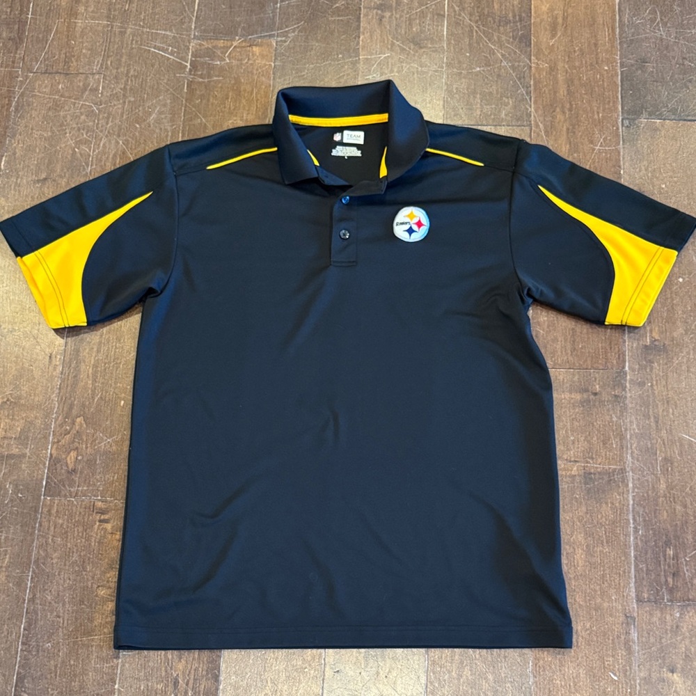 Steelers Black and Gold Polo Shirt